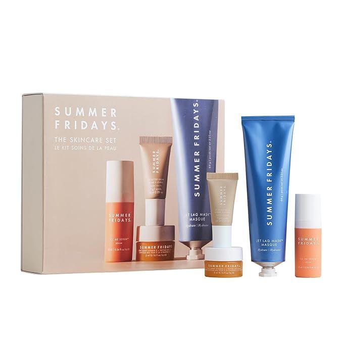 Summer Fridays Limited-Edition Skincare Set - Jet Lag Mask (2.25 Oz) + CC Me Serum with Vitamin C... | Amazon (US)