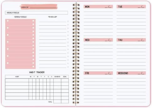 Weekly Planner Undated Planner Book with To-Do List ,Weely Goals ,Habit Tracker, 5.7"X 8" Inch fo... | Amazon (US)