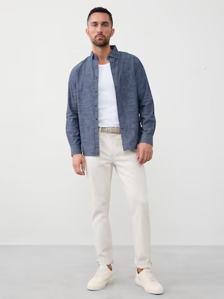 Slim-Fit Softwash Cotton Shirt | Banana Republic Factory
