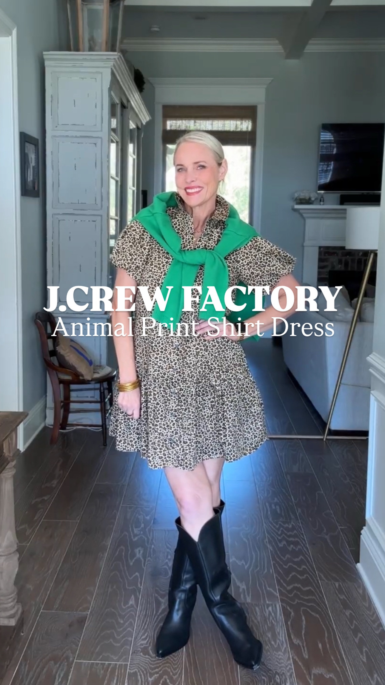 I’m bringing effortless midlife style in this J.Crew Factory leopard print mini dress—under $50, plus an extra 15% off with code FAMILY15! This is such a timeless piece that works year-round—just add booties for fall or sandals for spring.

I’m wearing a size 8, and it comes in sizes 00-20!

Would you style it now or save it for cooler weather? Let’s chat in the comments! ⬇️

#MidlifeStyle 
#Over50Style 
#JCrewStyle 
#FashionOver50 
#StyleOver50 
#AffordableStyle
#outfitinspiration 
#affordablefashion 
#outfitinspo
#laurenoggsgee
#over50style 
#lookalike
#shopltk
#ltkover50
#ltkover40
#lookforless
#ltkfindsunder50 
#ltkwatchnow
#getyourcolonoscopy


#LTKWatchNow #LTKSaleAlert #LTKFindsUnder50