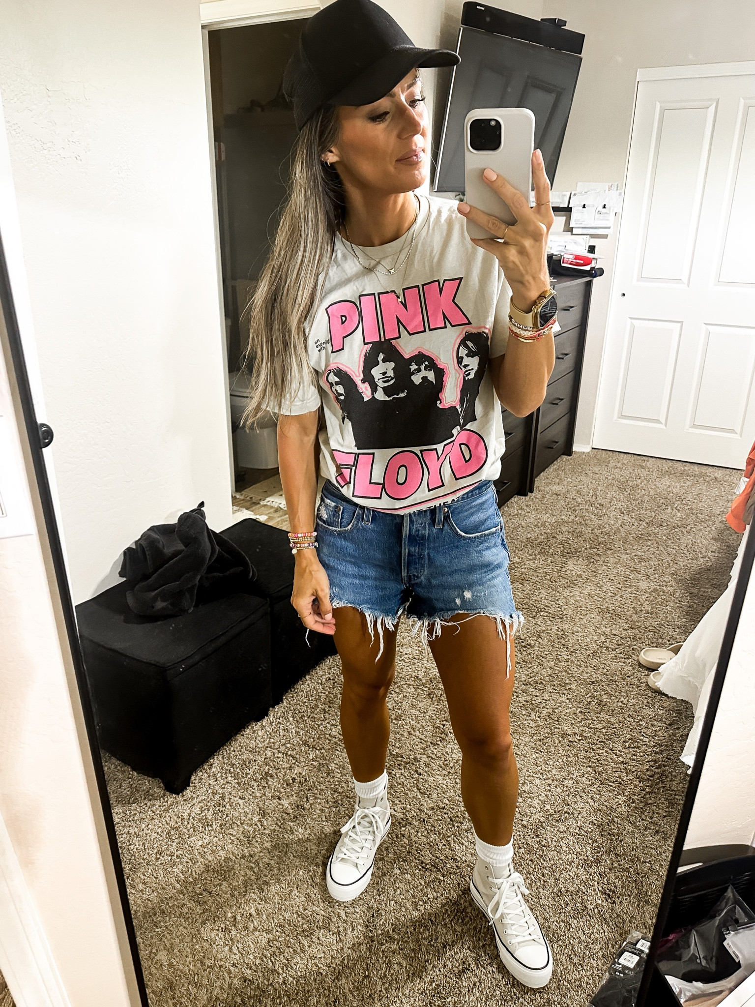 Graphic tee from men’s section in size medium

Levi’s shorts size up one

Amazon converse lookalike tts if between sizes how down 

#LTKstyletip #LTKunder50 #LTKFind