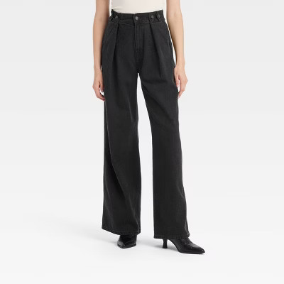 Women's High-Rise Two Way Denim Trousers - Universal Thread™ | Target