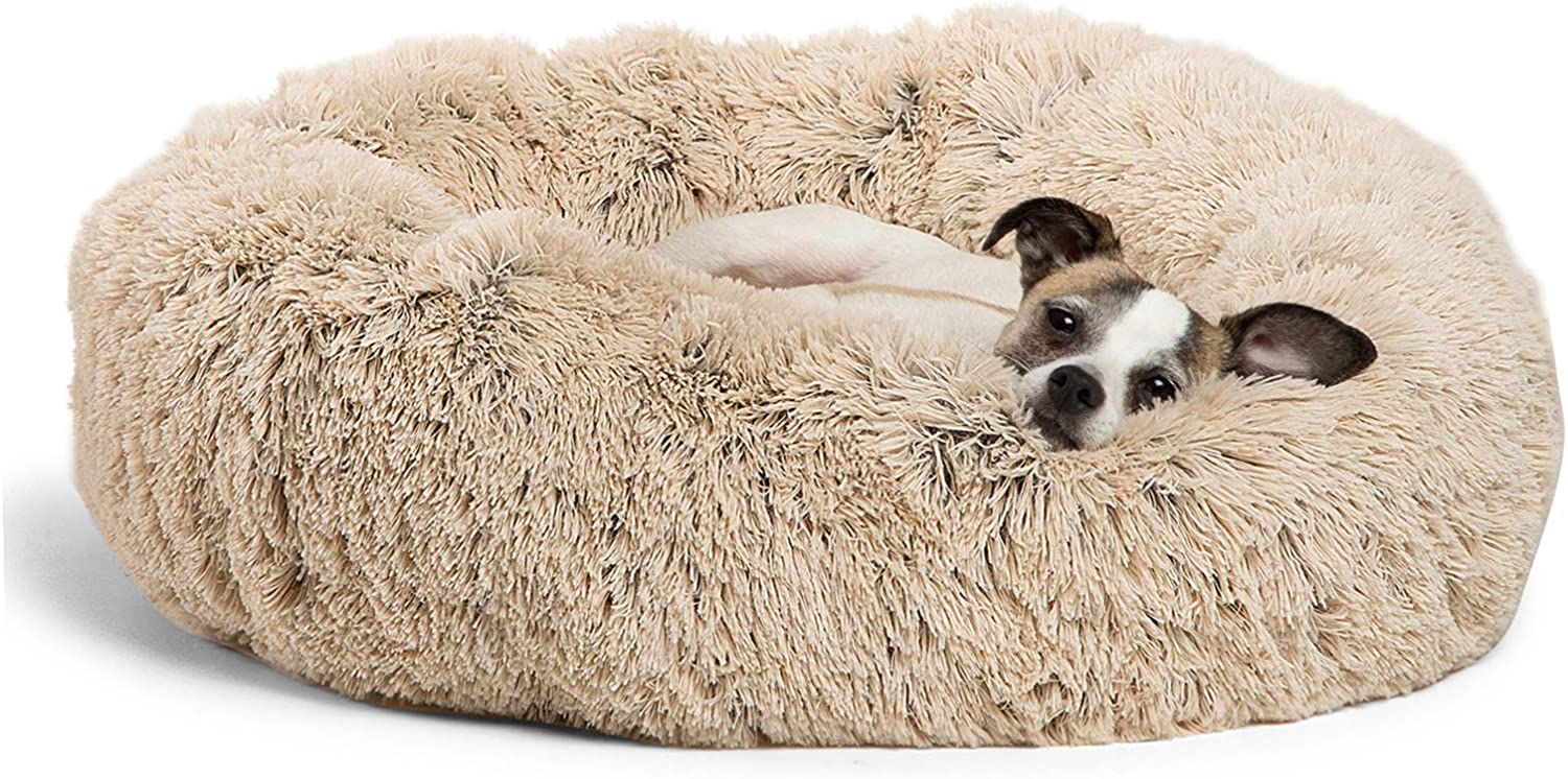 Best Friends by Sheri The Original Calming Donut Cat and Dog Bed in Shag Fur, Machine Washable | Amazon (US)