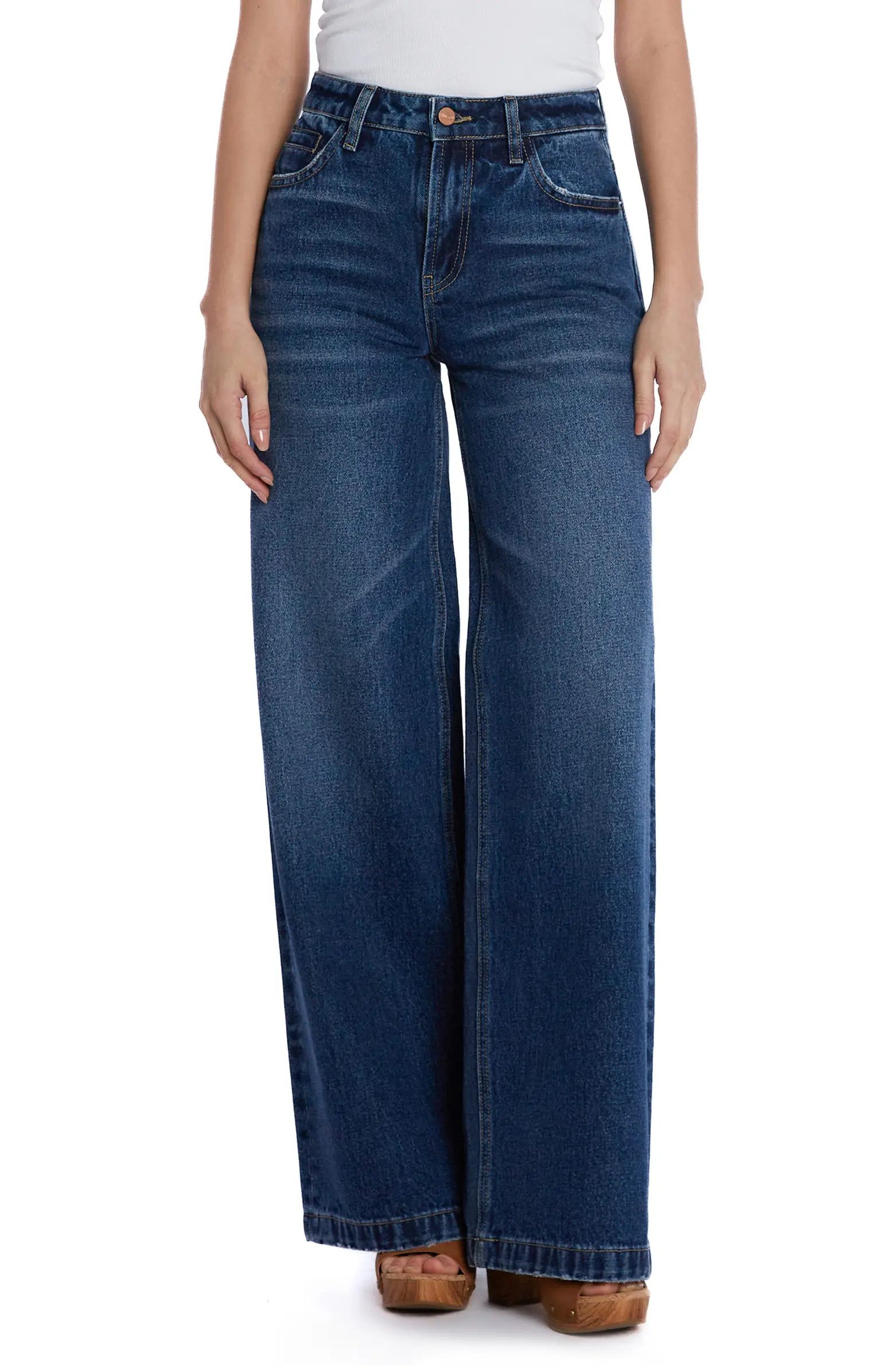 HINT OF BLU High Waist Wide Leg Jeans | Nordstrom | Nordstrom