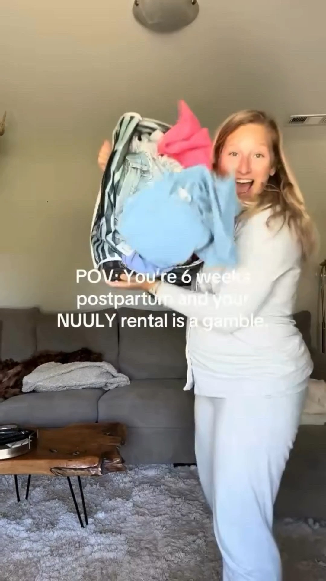 when you’re 6 weeks postpartum and playing fashion roulette with your body… bless this @nuuly rental for trying.
Tell me which pieces you’d keep + follow for postpartum outfit ideas!

#PostpartumStyle #FirstTimeMom #PostpartumWardrobe #MomOOTD #NewMomLife #MomStyleInspo #FashionAfterBaby #nuulytryon #nuulyunboxing #nuulypicks