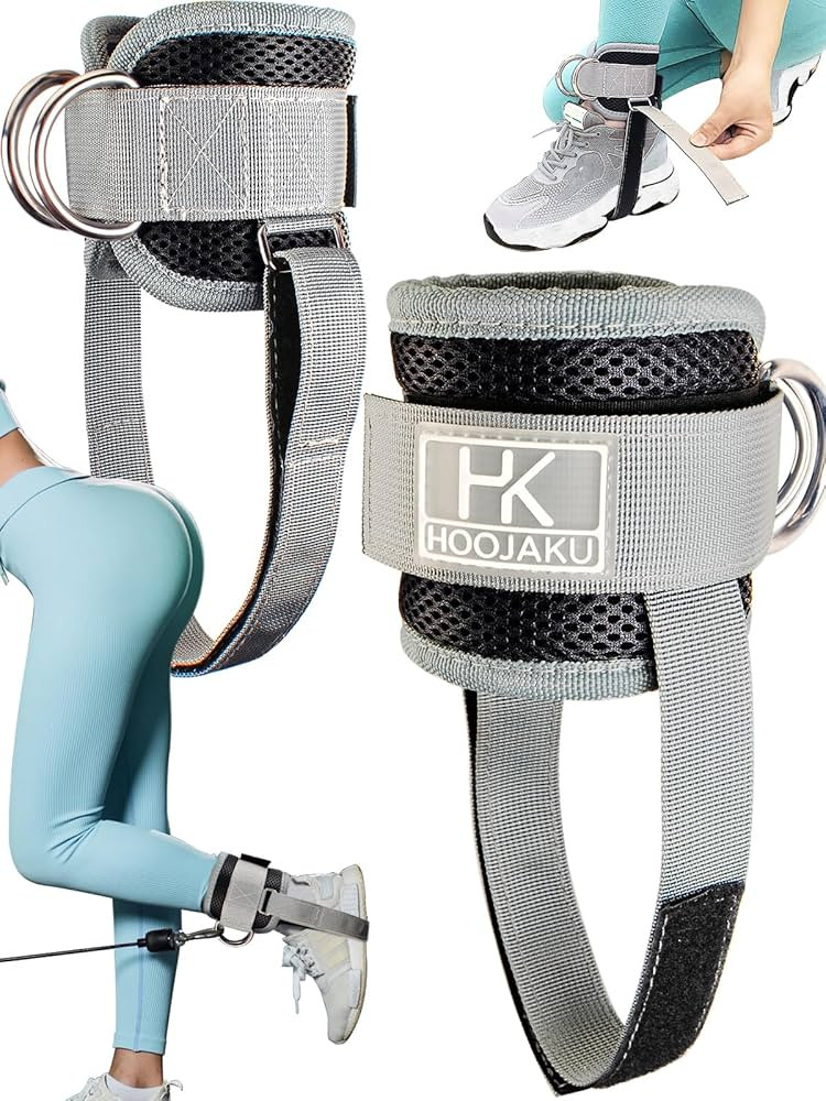 Ankle Straps Cable Machine Attachment for Gym and Resistance Bands, Ankle Cuffs for Booty and Leg... | Amazon (US)