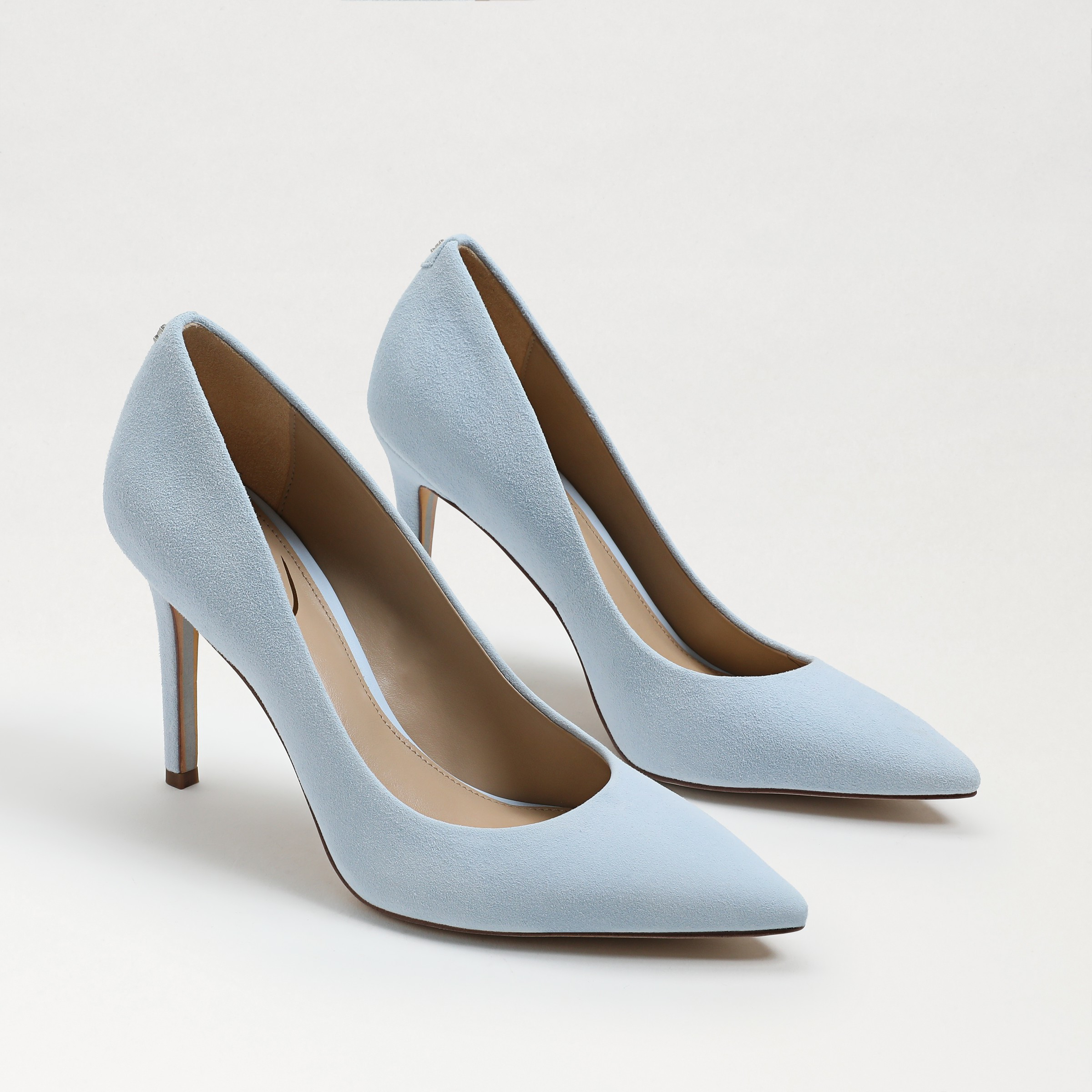 Sam Edelman Hazel Pointed Toe Heel Riviera Blue Suede | Sam Edelman