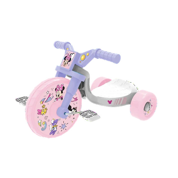 Fly Wheel Minnie Mouse Junior Cruiser Tricycle with 10 inch Front Wheel Child 2 to 4 Years - Walm... | Walmart (US)