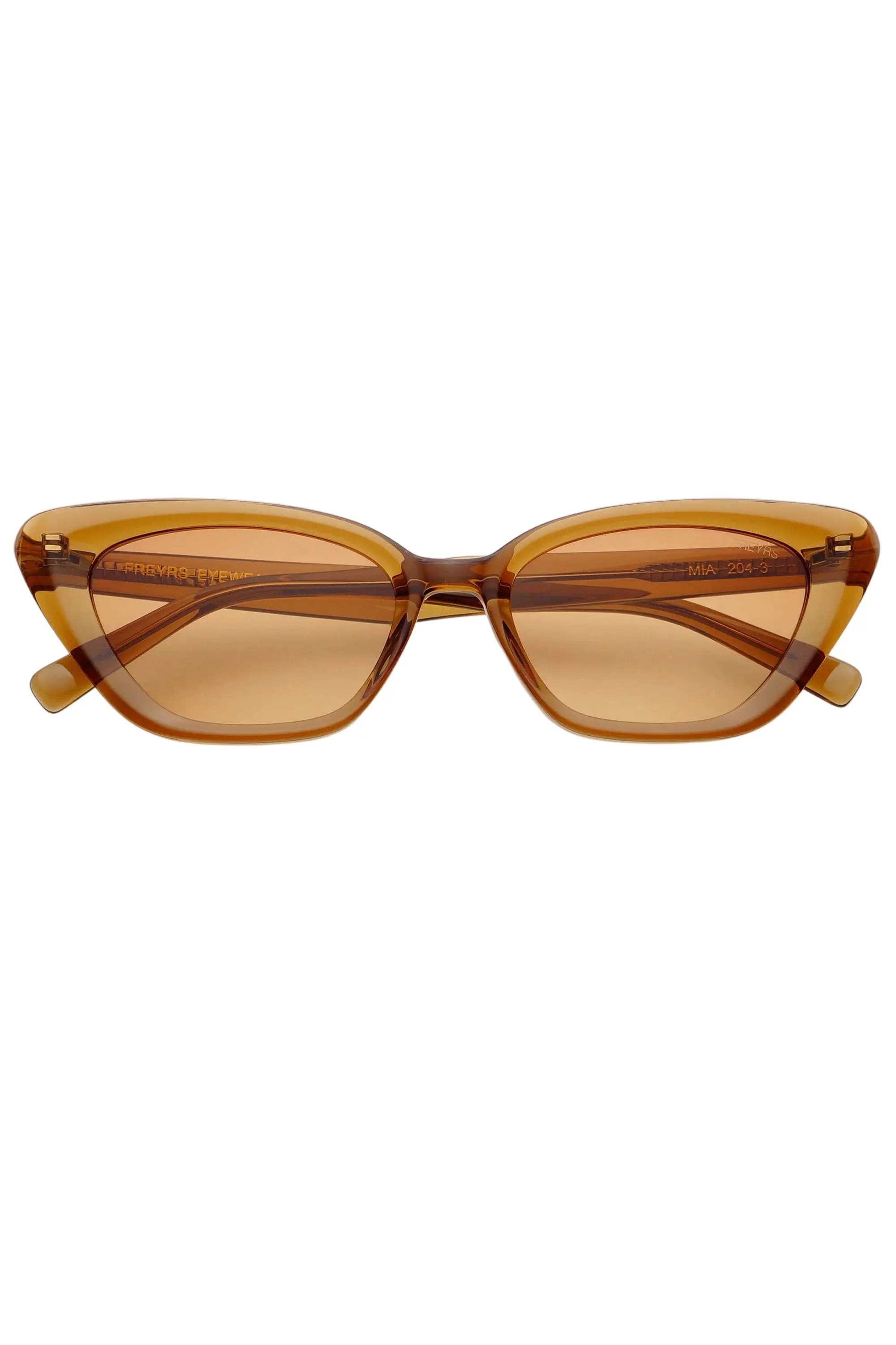 FREYRS Eyewear Mia Cat Eye Sunglasses in Crystal Brown at Nordstrom | Nordstrom