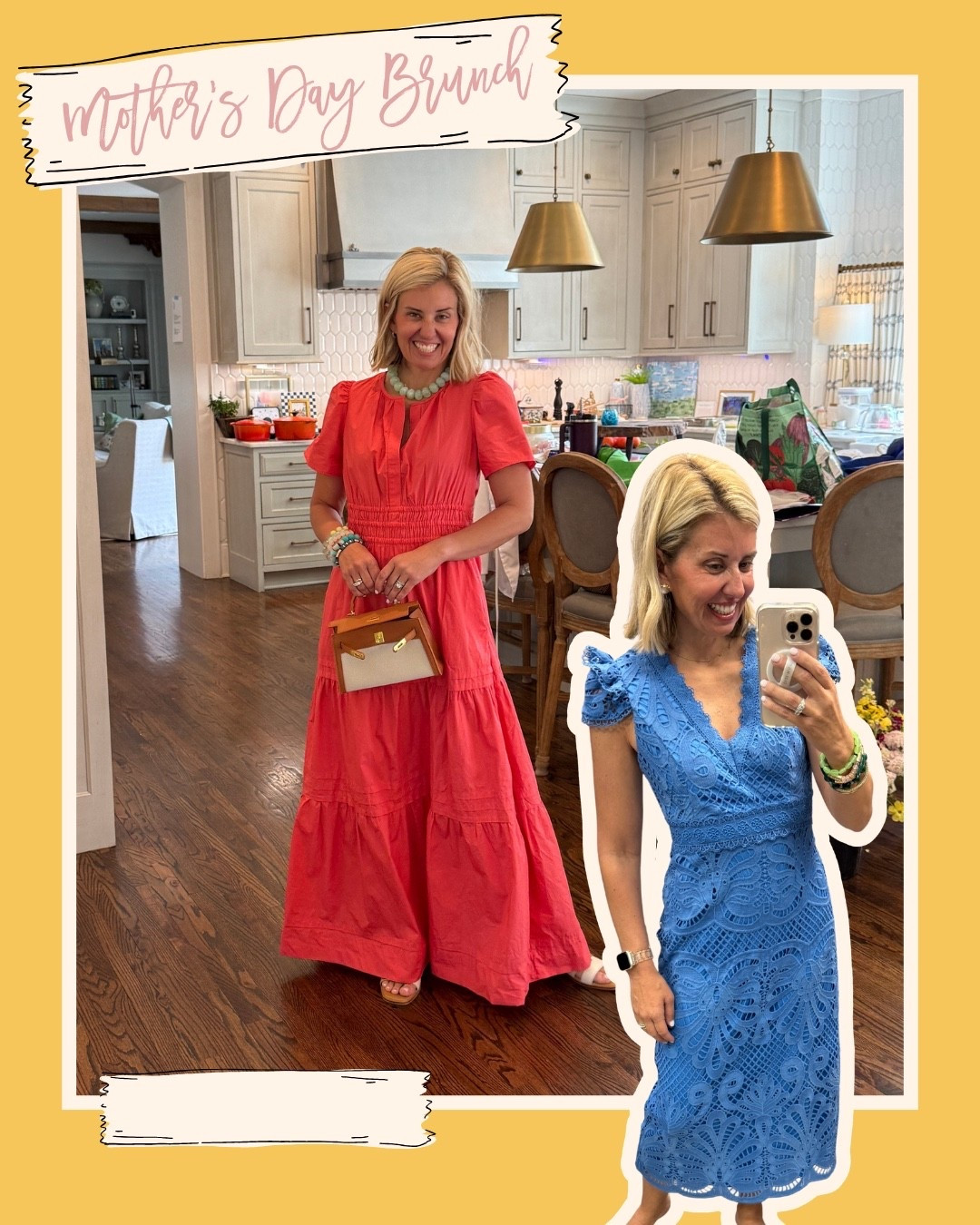 Mother’s Day Brunch Ready! 
Coral Maxi - xs 
Blue Dress - xs
Sandals - 8 tts 
*Use Catherine20 at A+B

#LTKootd #LTKMothersDay #LTKmomlife