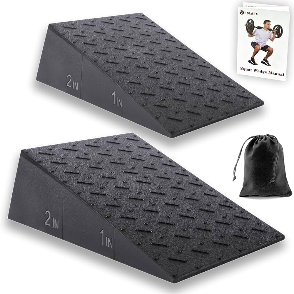 Squat Wedge Block for Heel Elevated Squat, Weightlifting Calf Stretcher Slant Board for Squat Imp... | Amazon (US)