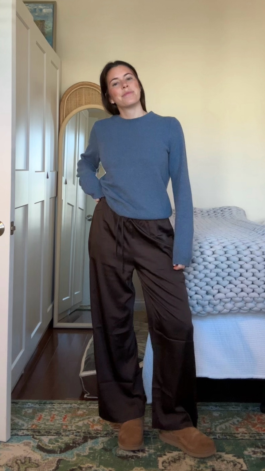 Gimme a new pair of silk pants and a sweater. Ready to crush it from home! 

#LTKdayinmylife