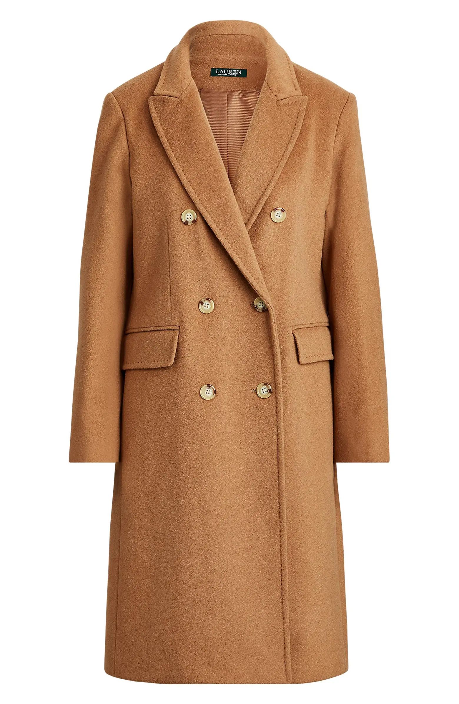 Double Breasted Wool Blend Coat | Nordstrom