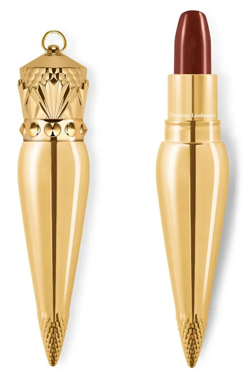 Christian Louboutin Rouge Louboutin Silky Satin Lipstick in Hazel Dream 435 at Nordstrom | Nordstrom