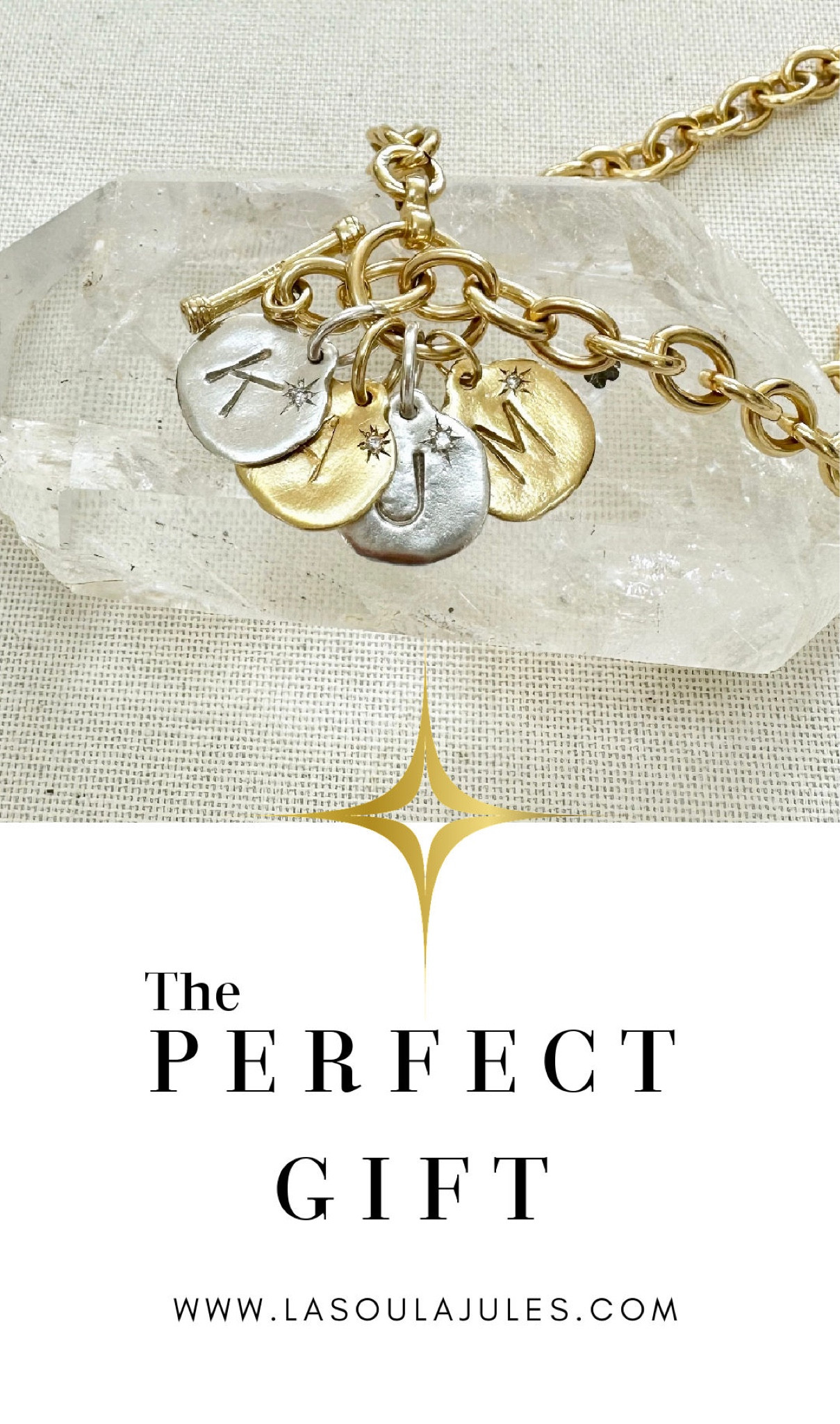 When it comes to holiday gift ideas, you can never go wrong with a classic and timeless piece of jewelry. Check out LaSoula Jules for their custom Diamond piece. This stunning charm is made with either sterling silver or 14kt gold plate over sterling silver and features a beautiful genuine diamond in a starburst setting. Plus, you can personalize it with the initial of your choice. The charm is suspended from a Solid Sterling Silver Toggle chain or a 14Kt Gold Plated toggle chain, making it an elegant and fashionable addition to any jewelry collection.


#LTKHoliday #LTKGiftGuide #LTKHolidaySale