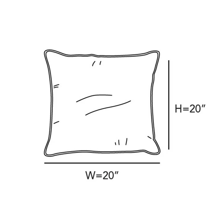 Covermates Throw Pillow - Weather Resistant, Full Side Zipper, LuxeGuard Collection, Sand Stripe | Walmart (US)