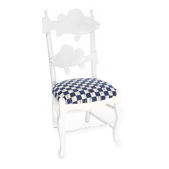 Outdoor Fish Chair - Royal Check | MacKenzie-Childs