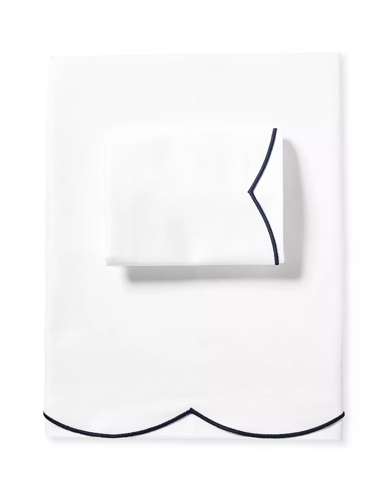 Scallop Sateen Sheet Set | Serena and Lily
