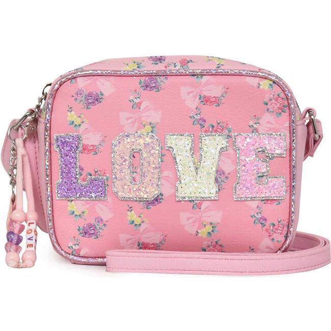 LOVE Ditzy Daze Bow Crossbody, Pink | Maisonette