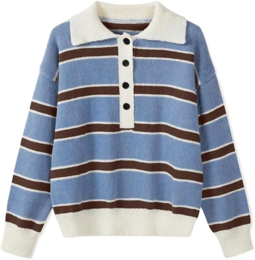 Women's Casual Fashion Sweater Autumn Winter Knitted Sweater Top Fashionable Versatile Casual | Amazon (US)