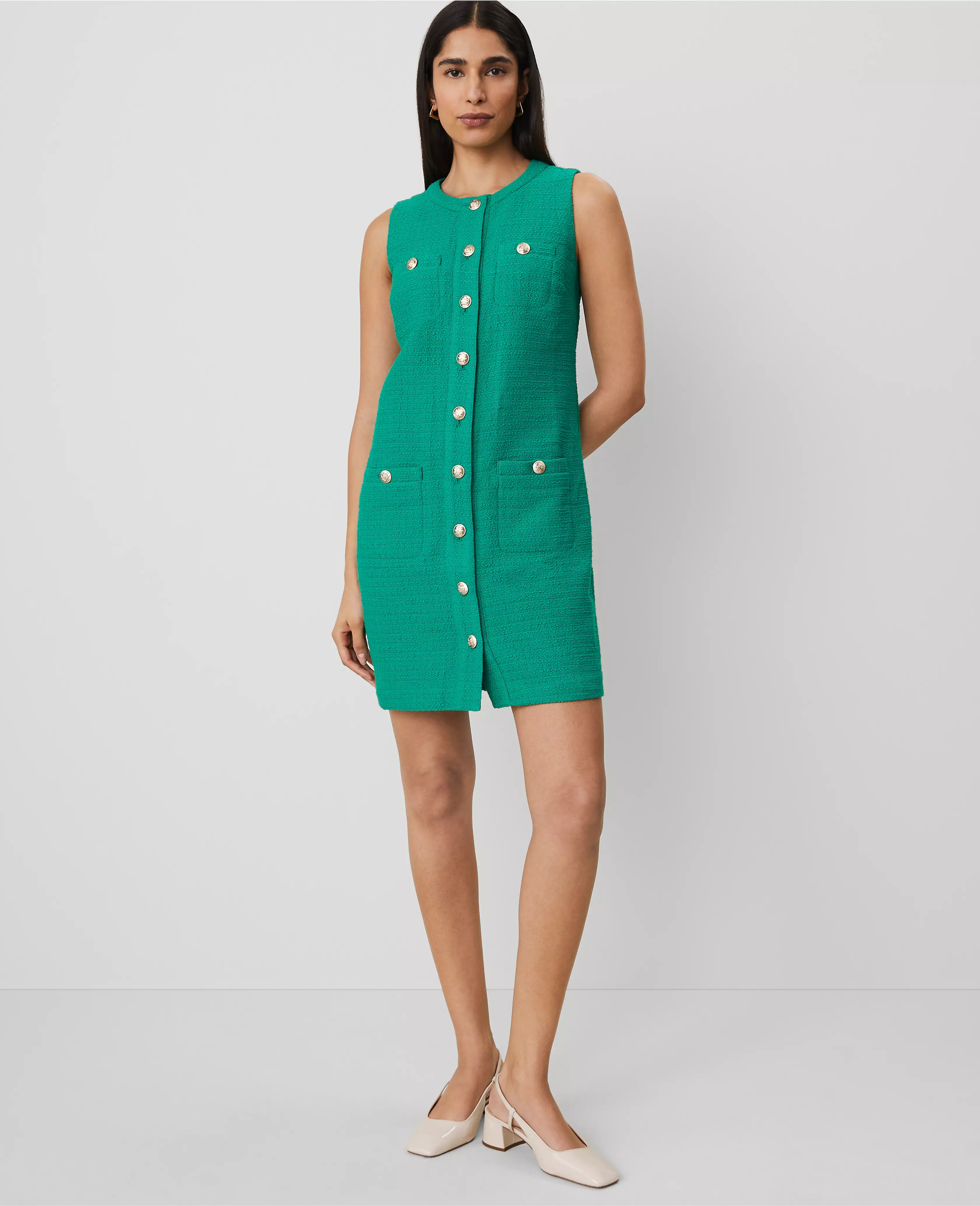 Tweed Sheath Dress | Ann Taylor
