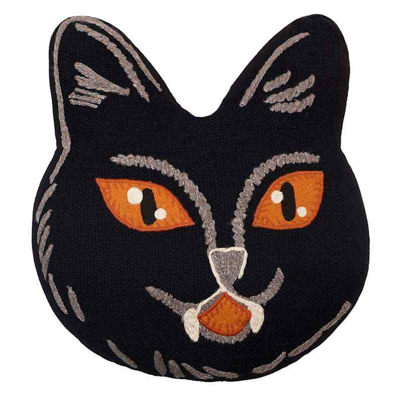 Cat Face Shaped Throw Pillow, 13" | At Home
