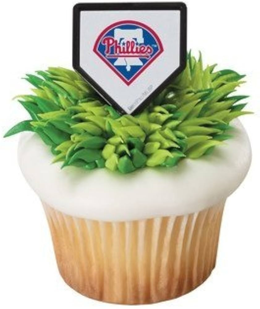 MLB Philadelphia Phillies Cupcake Rings - 24 ct | Amazon (US)