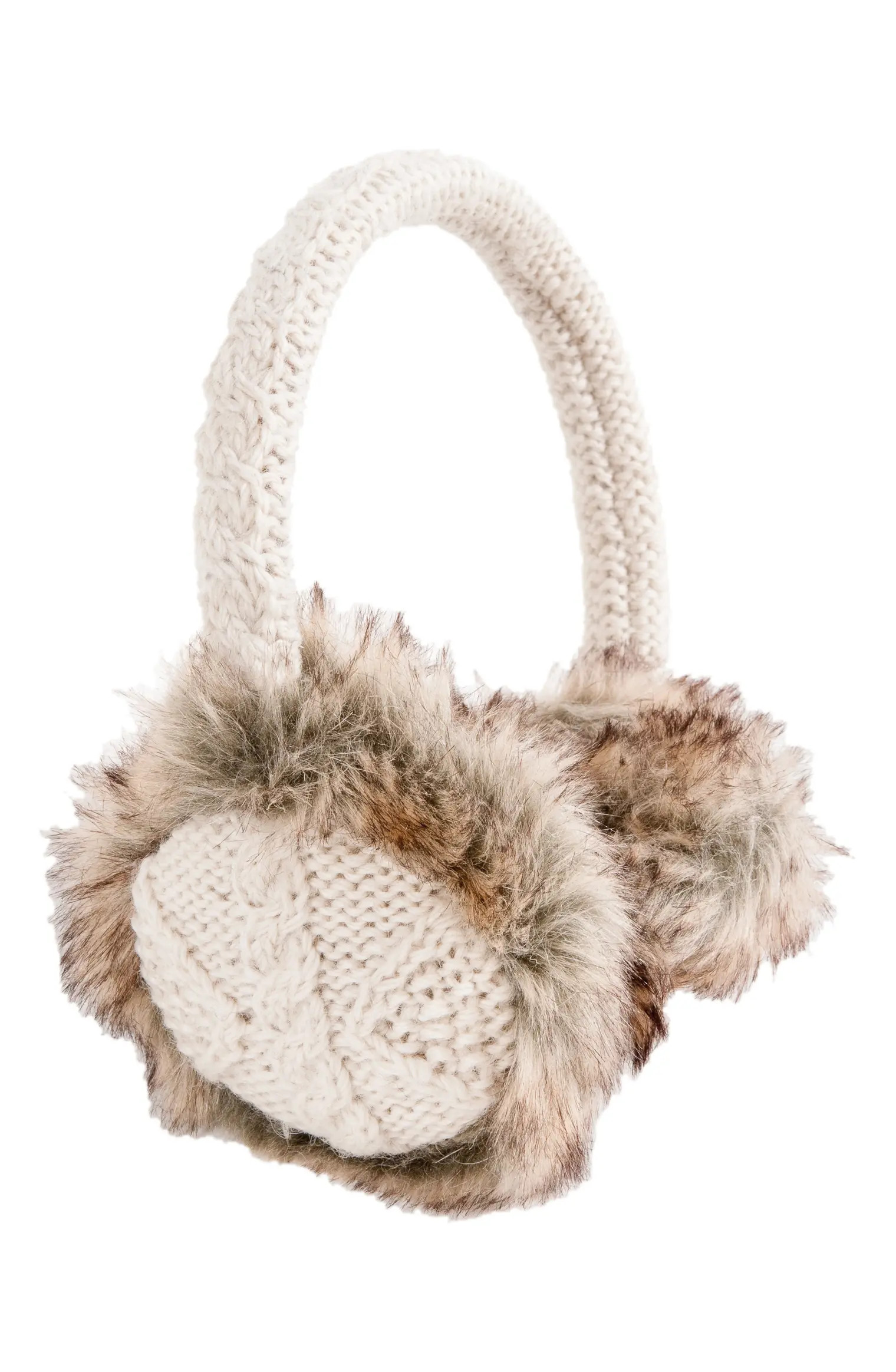 Wool & Faux Fur Ear Muffs | Nordstrom