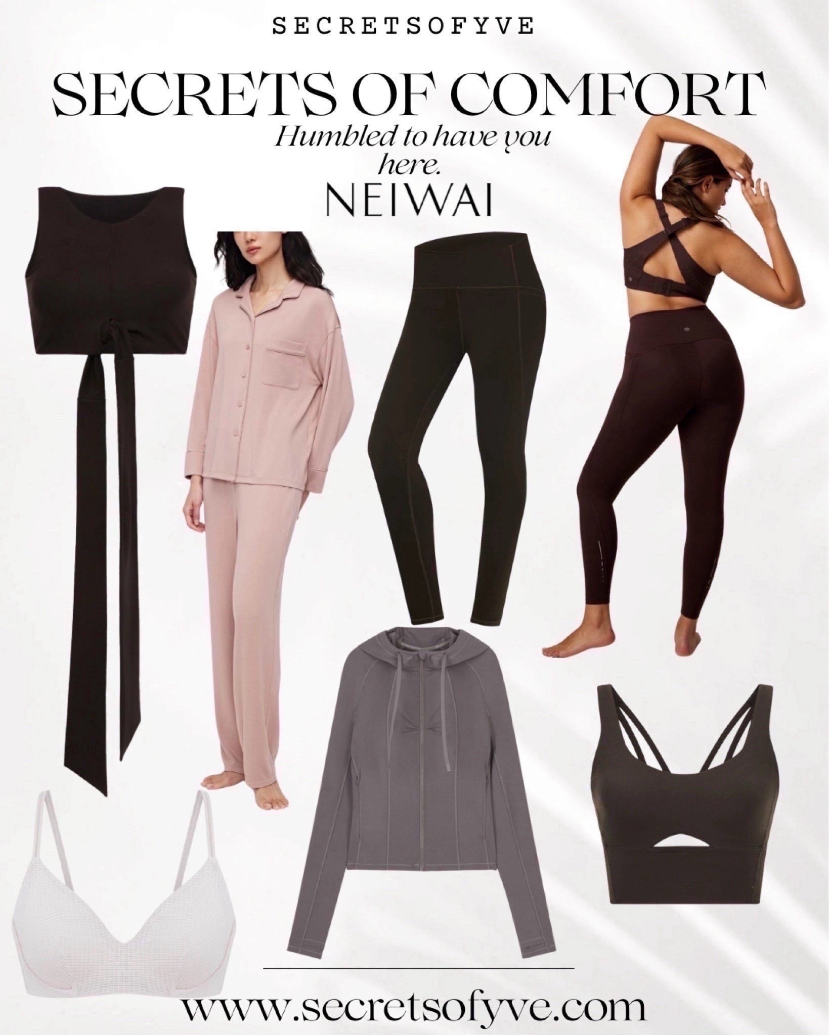 Secretsofyve: Barely there intimates, loungewear, activewear & sleepwear!
Gifts of comfort. 
#Secretsofyve #ltkgiftguide
Always humbled & thankful to have you here.. @neiwai
CEO: PATESI Global & PATESIfoundation.org
@secretsofyve : where beautiful meets practical, comfy meets style, affordable meets glam with a splash of splurge every now and then. I do LOVE a good sale and combining codes! #ltksalealert #ltku #ltkplussize #ltkmidsize #ltkover40 #ltkpetite #ltktall #ltkvlog #ltktravel #ltkbump #ltkootd #ltkstorytime 
#ltkdayinmylife #ltkmomlife
 secretsofyve

#LTKSeasonal #LTKfitnessgoals #LTKActive