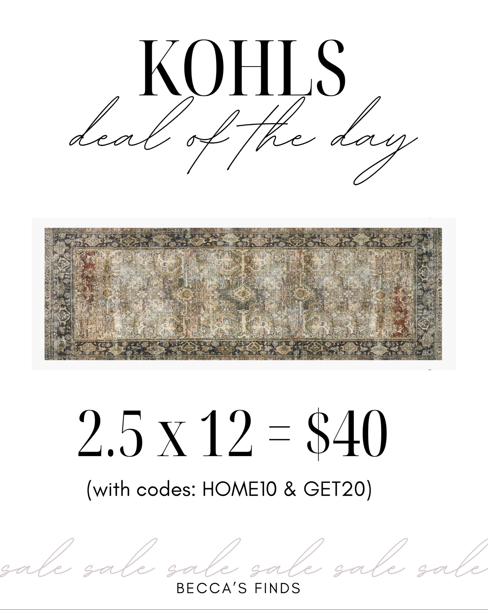 Loloi Layla Charcoal/Olive runner for $40 (click both coupons) 

#LTKHolidaySale #LTKhome #LTKsalealert