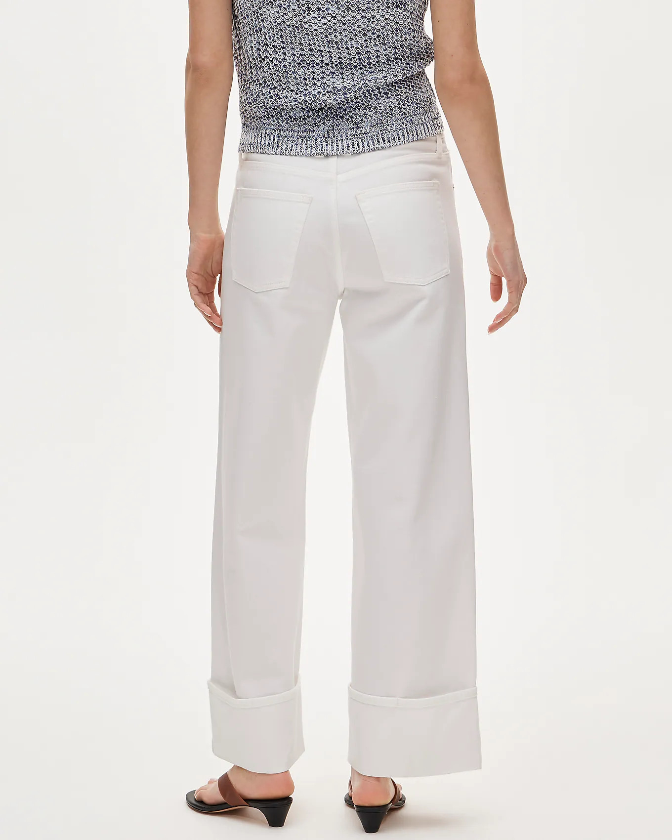 Everyday wide-leg cuffed ankle jean in rigid | J. Crew US
