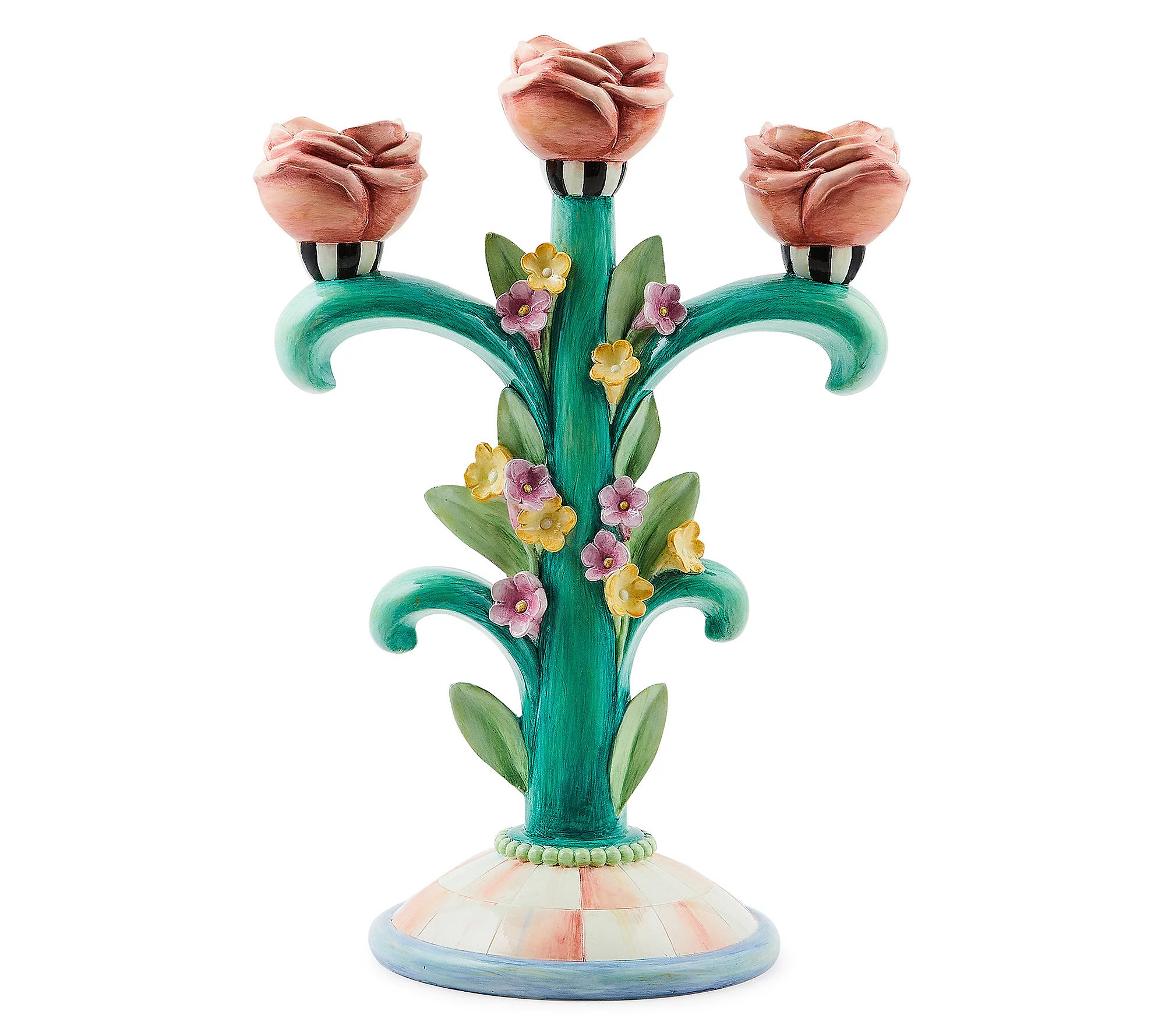 MacKenzie-Childs Rosy Meadow Candelabra | QVC