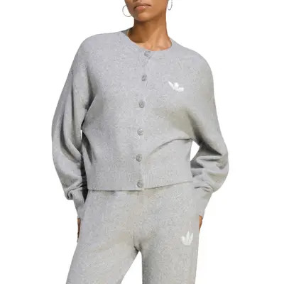adidas Essential Cardigan in Aurora Coffee at Nordstrom, Size X-Small | Nordstrom