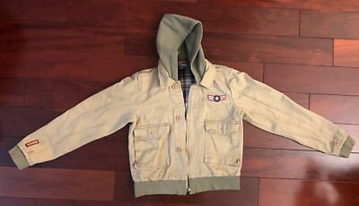Vintage Roxy Aviator Bomber Hoodie Jacket Khaki Women Size M  | eBay | eBay US