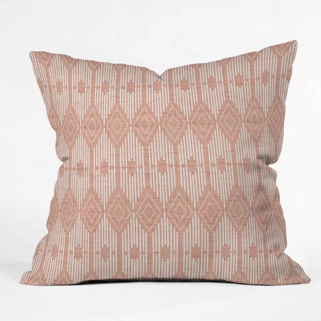 20"x20" Heather Dutton West End Blush Square Throw Pillow Pink - Deny Designs | Target