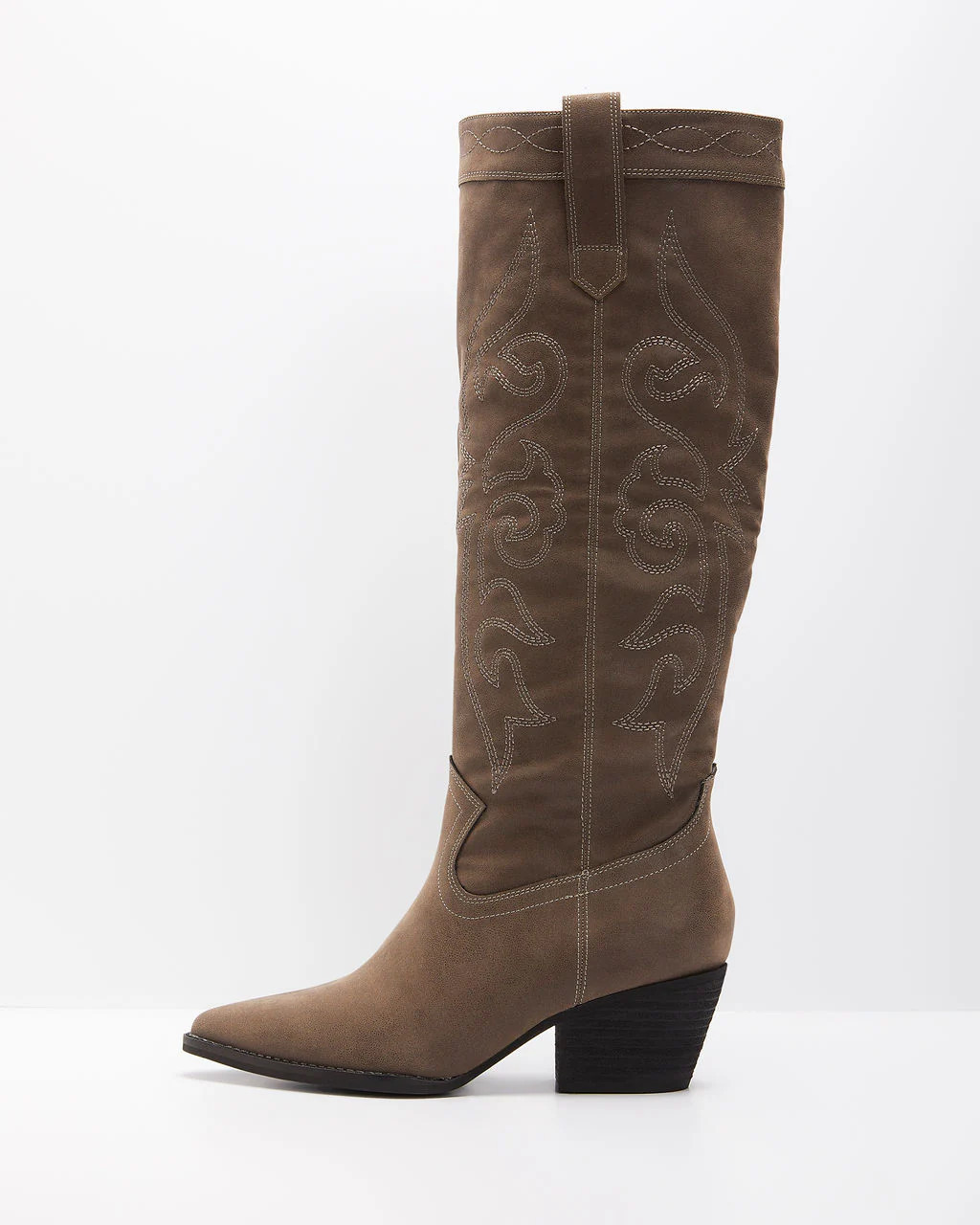 Vinny Knee High Western Boot - Charcoal / 6 | VICI