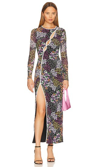 Clarke Dress in Noir Multi Bouquet | Revolve Clothing (Global)