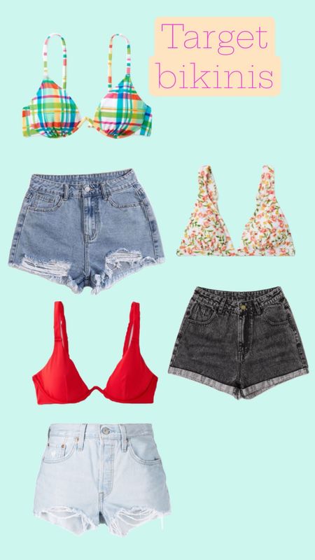 Summer inspo 
*bikinis from target 
*jean shorts 

#LTKFind #LTKstyletip #LTKSeasonal