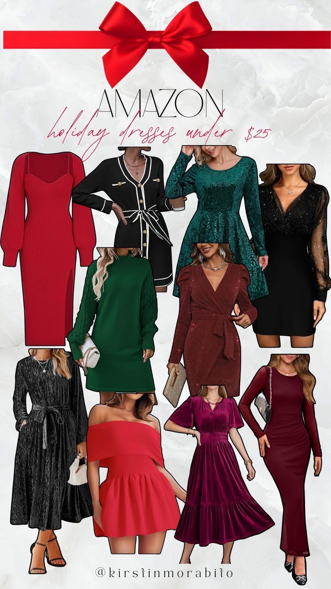 Amazon dresses under $25 for Christmas / holiday time for early Black Friday deals! 

#LTKCyberWeek #LTKSaleAlert #LTKHoliday