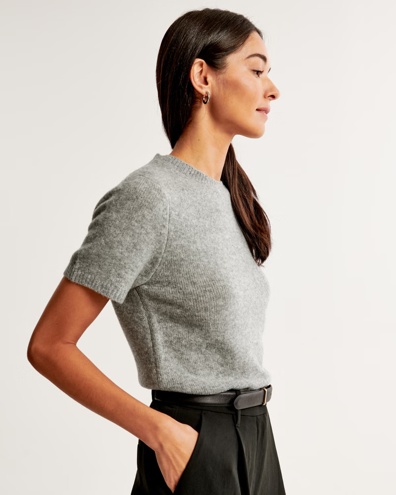 Fuzzy Crew Sweater Tee | Abercrombie & Fitch (US)