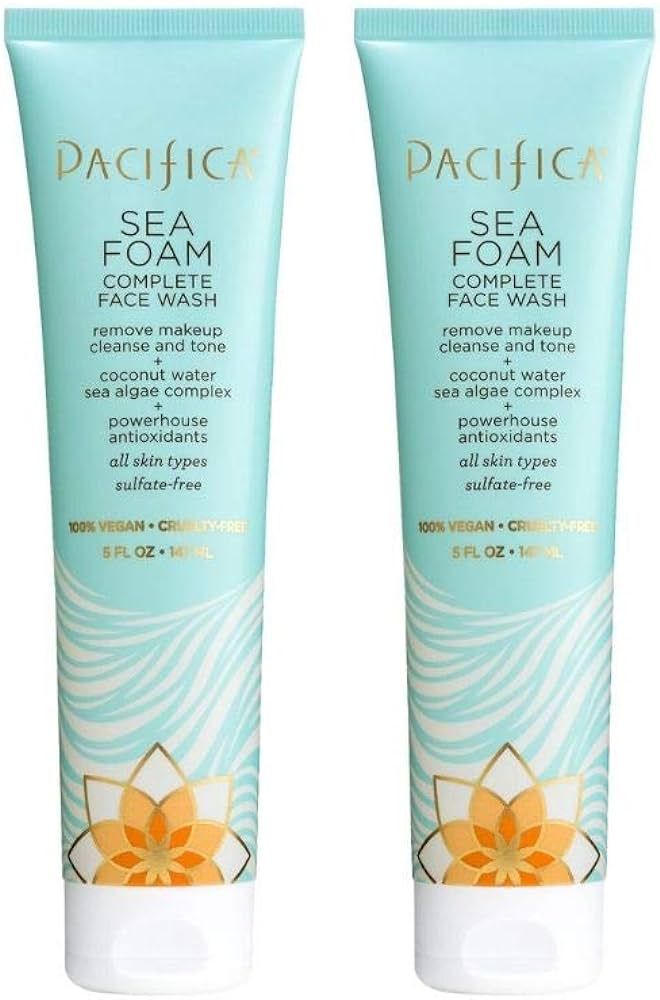 Pacifica Beauty Complete Face Wash, Gentle Daily Facial Cleanser for All Skin Types, Removes Make... | Amazon (US)