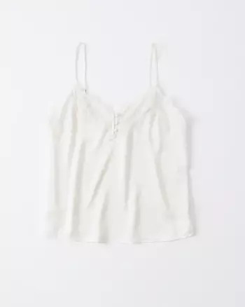 Lace-Trim Cami | Abercrombie & Fitch US & UK