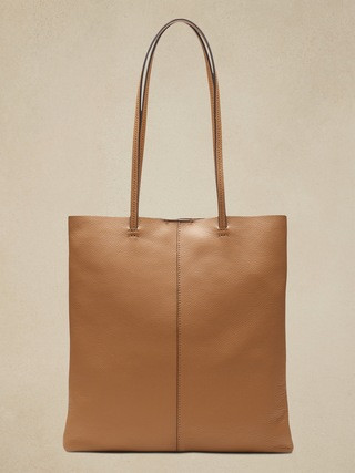 Leather Effortless Tote | Banana Republic (US)