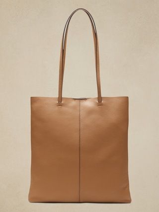 Leather Effortless Tote | Banana Republic (US)