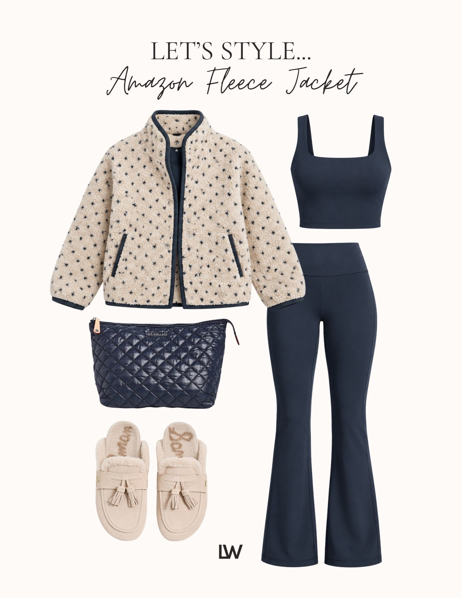 Styling this Amazon fleece that I love! I sized up to a M in the jacket for a comfortable fit.