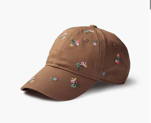 RIFLE PAPER CO. Ditsy Dahlia Baseball Cap, Classic 6 Panel Design, Adjustable Strap, 100% Cotton, Embroidered Allover Garden Party Print, One Size Fits Most | Amazon (US)