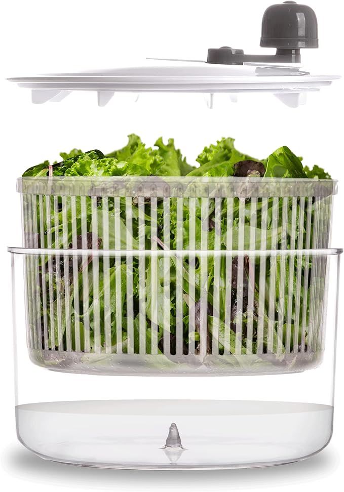 BINO | Salad Spinner - 2.75 Qt | Small Manual Lettuce Spinner | Salad Spinner with Salad Bowl for... | Amazon (US)