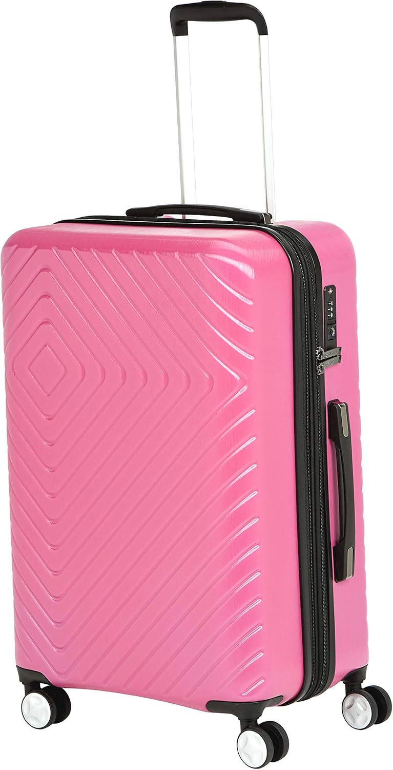 Amazon Basics Geometric Travel Luggage Expandable Suitcase Spinner with Wheels and Built-In TSA L... | Amazon (US)