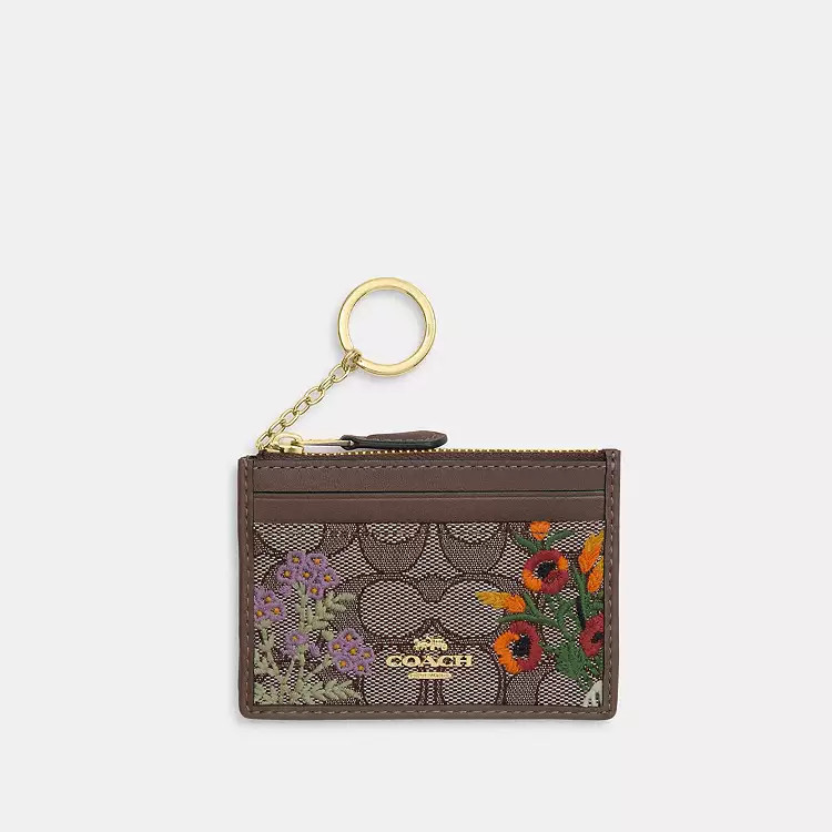Mini Skinny Id CaseIn Signature Jacquard With Floral EmbroideryC$59(55% off)Comparable Value C$13... | Coach (CA)