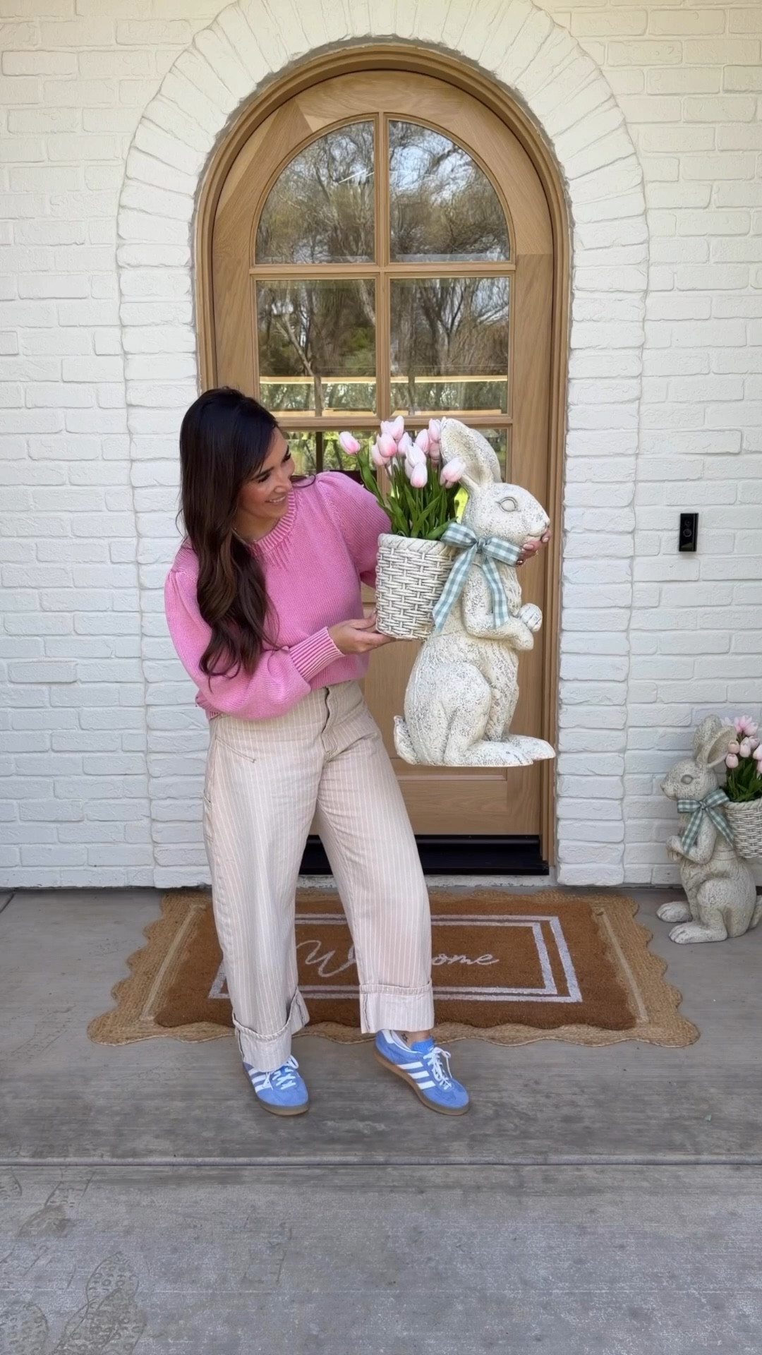 This one’s for the girls who love Pottery Barn but prefer Hobby Lobby prices. 🐰🌷 
Listen, I’m not saying you should run but you should RUN…
Now I just need the perfect wreath 🎀 

#LTKSaleAlert #LTKSeasonal #LTKHome
